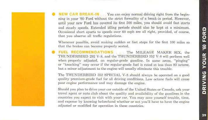 1960 Ford Owners Manual Page 58